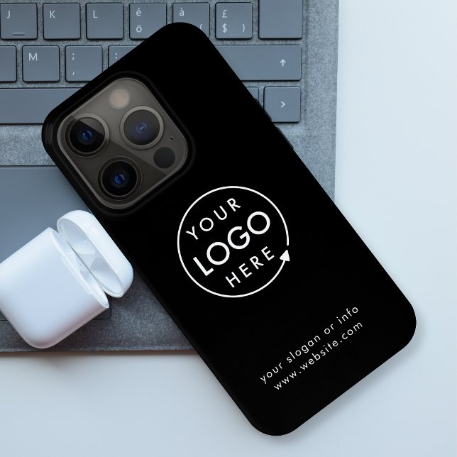 Logo noir | coque iphone minimaliste professionnel (Créateur téléchargé)