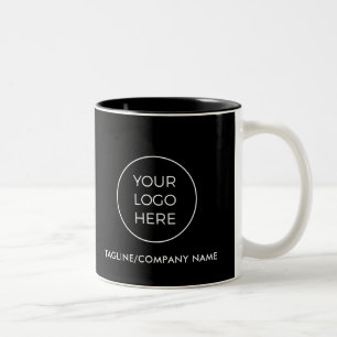 Logo noir d'affaires Café Mug