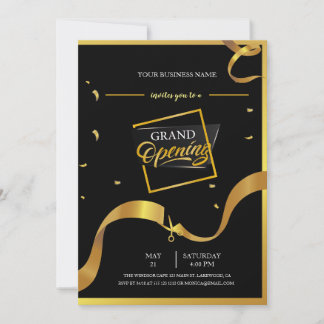 Logo noir et or Grand Invitation d'ouverture
