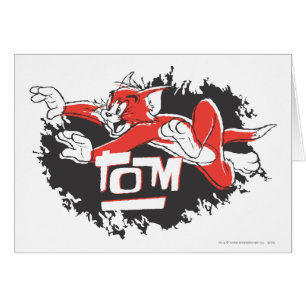 Logo noir et rouge de Tom