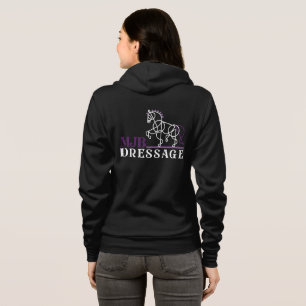 Logo noir MJB Dressage zip sweat - shirt à capuche