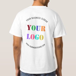 Logo Nom Site Web Promotions Business T-Shirt