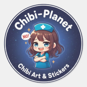 Logo officiel de Chibi-Planet : Autocollant infirm