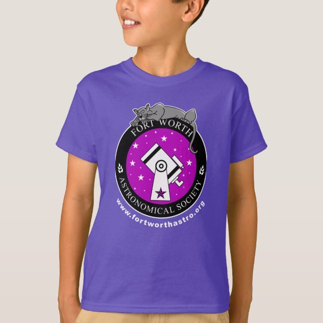 Logo officiel FWAS - T-shirt violet pour enfants (Devant)