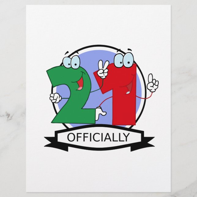 Logo Officiellement 21 Anniversaire (Devant)
