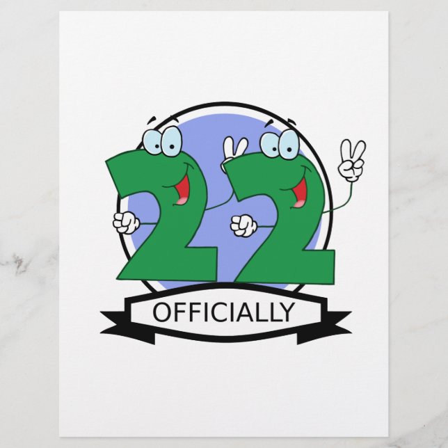 Logo Officiellement 22 Anniversaire (Devant)