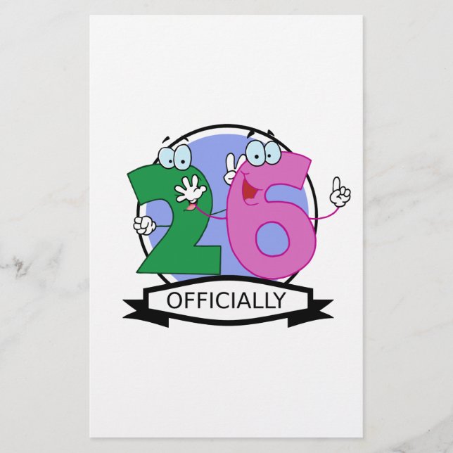 Logo Officiellement 26 Anniversaire (Devant)