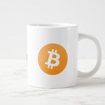Logo original Bitcoin Grosse tasse de café