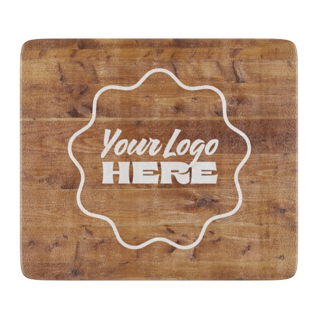LOGO ou GRAPHIQUE | Planche à découper en verre pe (Devant)