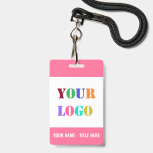 Logo ou Photo de Votre Nom Exemple de Badges d'ent