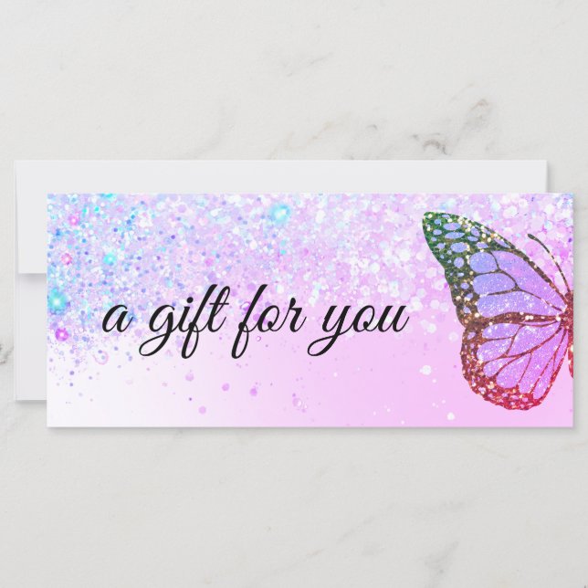 logo papillon violet certificat cadeau (Devant)