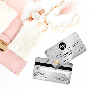 Logo Parties scintillant argent Certificat cadeau 