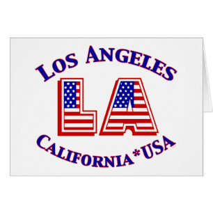 Logo patriotique Los Angeles USA