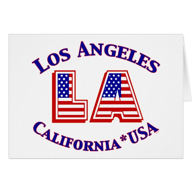 Logo patriotique Los Angeles USA (Devant horizontal)