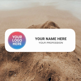Logo personnalisé Badge employé magnétique ou épin