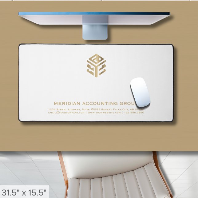 Logo personnalisé blanc simple (Créateur téléchargé)