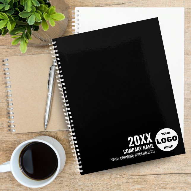 Logo personnalisé Business Planner 2026 - noir et  (Custom Logo Business Planner 2026 – Black & White)