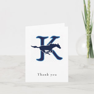 Logo personnalisé Carte de remerciements plié