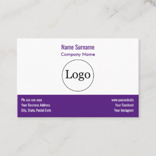 Logo personnalisé Carte de visite moderne & viole