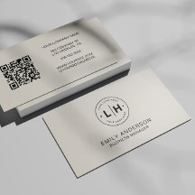 Logo personnalisé Carte de visite neutre