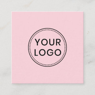 Logo personnalisé, couleur, cartes de visite carr