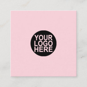 Logo personnalisé, couleur, cartes de visite carré