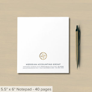 Logo personnalisé du Bloc-notes professionnel simp