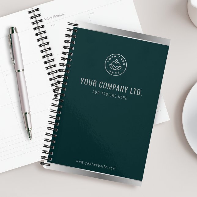 Logo Personnalisé Élégant Emerald Green Silver (Créateur téléchargé)