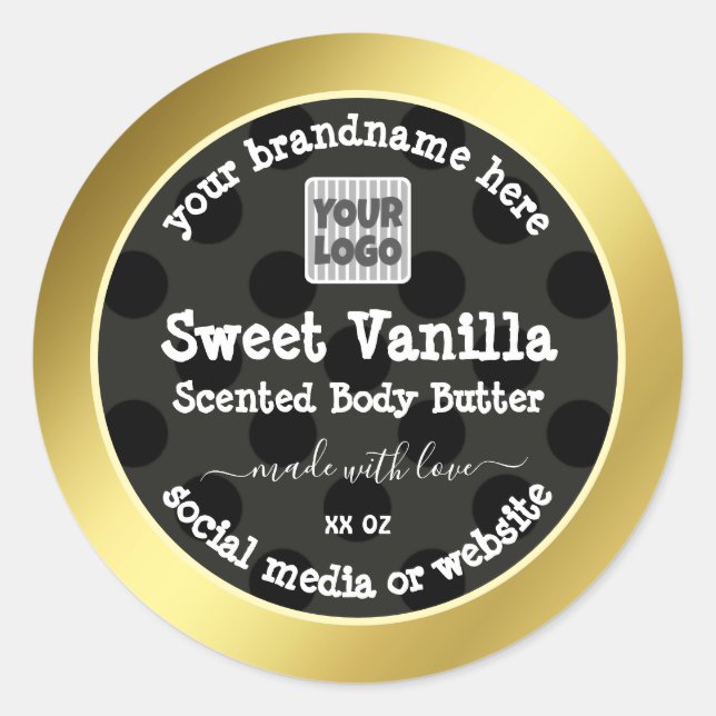 Logo personnalisé Emballage de produits Étiquettes (Devant)