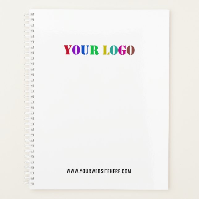 Logo personnalisé et Modèle Text Business Planner (Devant)