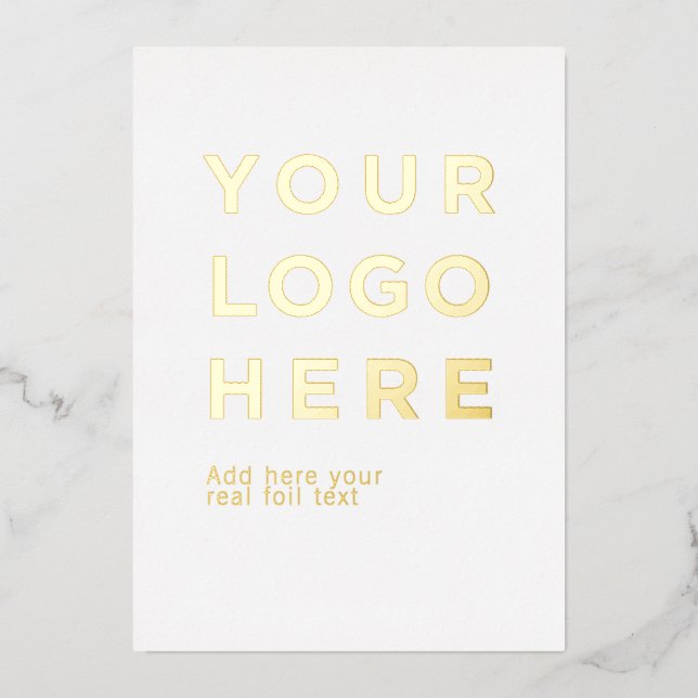 Logo personnalisé et texte carte d'invitation en p (Recto)