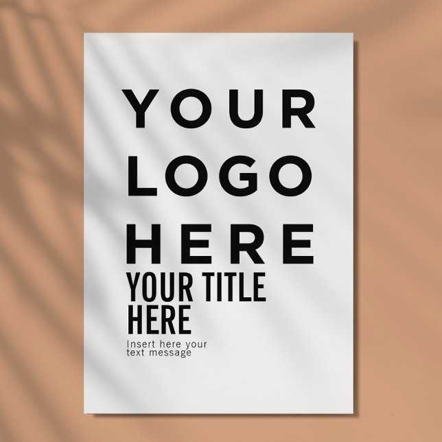 Logo personnalisé et texte carte d'invitation poin (Créateur téléchargé)