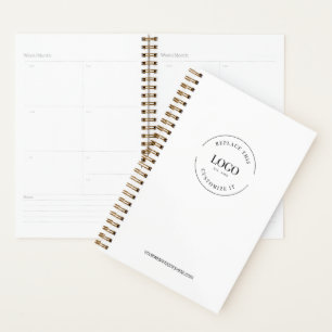Logo personnalisé minimaliste blanc simple