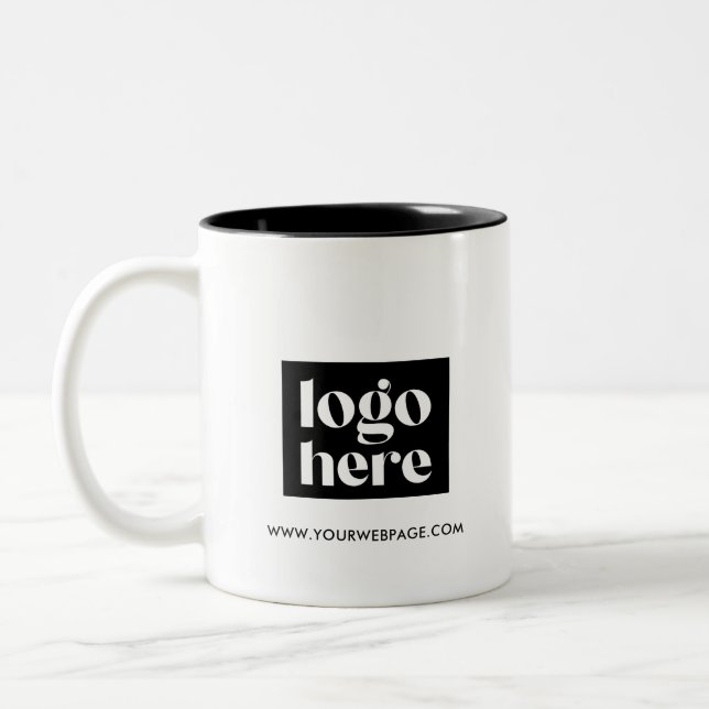 Logo personnalisé minimaliste Mug promotionnel (Gauche)