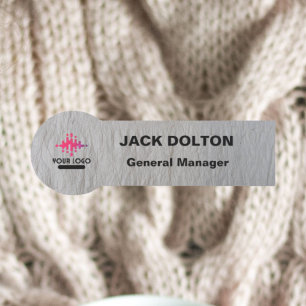 Logo personnalisé Nom de l'employé Badge dans Silv