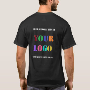 Logo Personnalisé Nom Site Web T-Shirt Promotionne