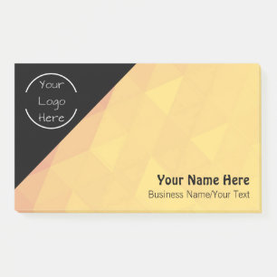 Logo personnalisé - Notes de texte post-it