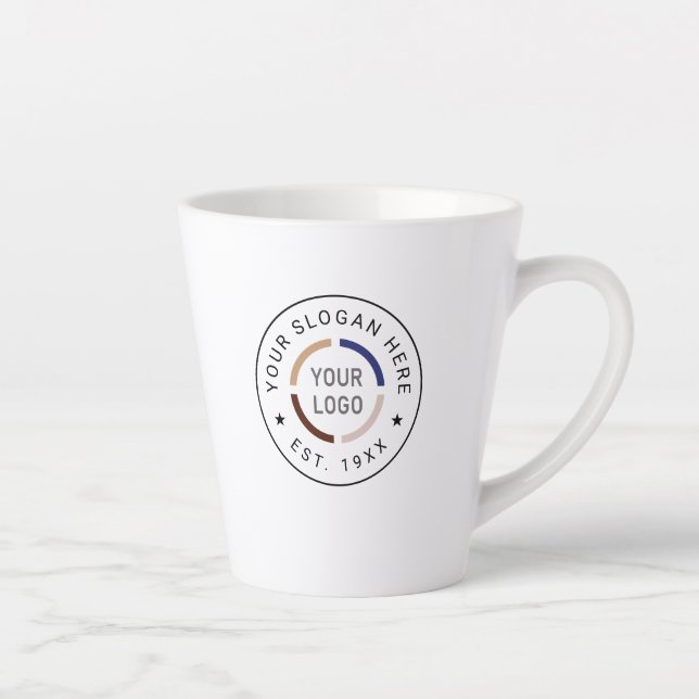 Logo personnalisé promotion Latte Mug (Droite)