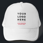 Logo personnalisé rouge et Casquette de marque tex<br><div class="desc">Logo d'entreprise occultant rouge Imprimé Texte en option Promotionnel Baseball & Trucker Chapeau Express votre style d'entreprise unique avec notre logo personnalisable et casquettes de marque texte - pas de commande minimum requis. Que vous préfériez des teintes vibrantes ou classiques, nous offrons une large gamme d'options de couleur pour mieux...</div>