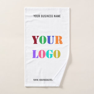 Logo Personnalisé Texte Professionnel Serviette de