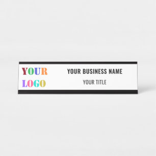 Logo personnalisé Texte promotionnel Plaque de nom