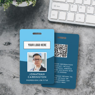 Logo photo de l'employé Code QR Badge