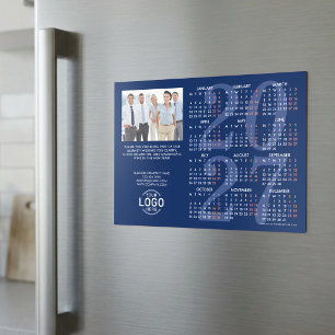 Logo Photo Info Navy Calendrier 2027 Carte Magnéti
