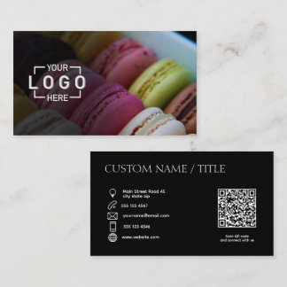 Logo photo personnalisée Code QR Carte de visite