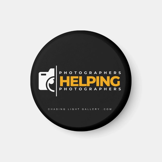 Logo 'PHP' | Magnet circulaire (Devant)