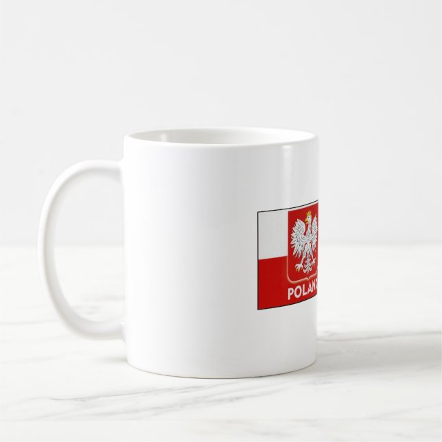 Logo polonais Mug de café (Gauche)