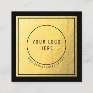 Logo Professionnel - Faux Gold Foil Carte de visit