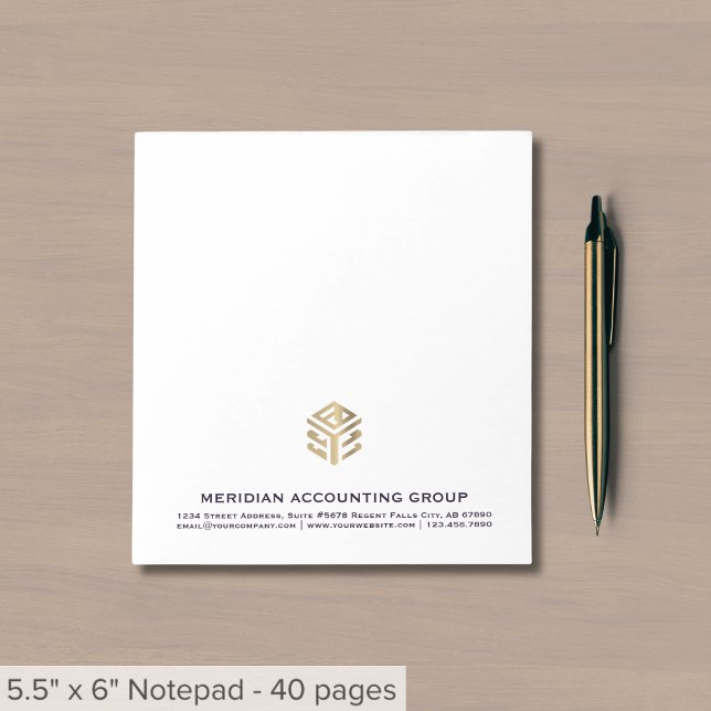 Logo professionnel personnalisé du Bloc-notes (Créateur téléchargé)