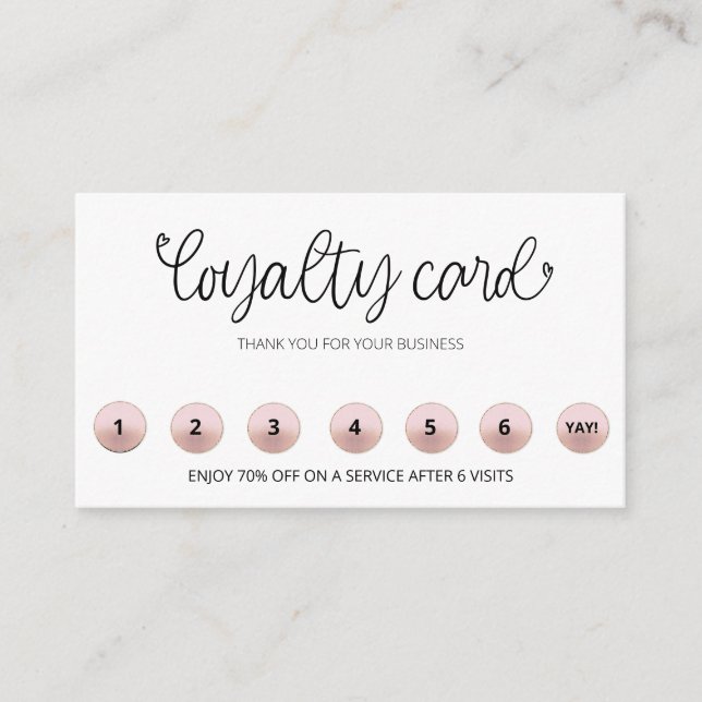 *~* LOGO QR récompense Cartes de fidélité Merci Co (Devant)