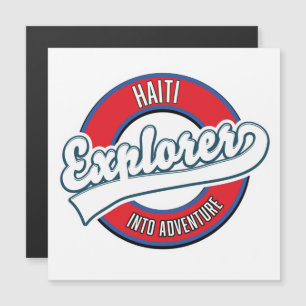 logo rétro d'aventure d'explorateur Haïti